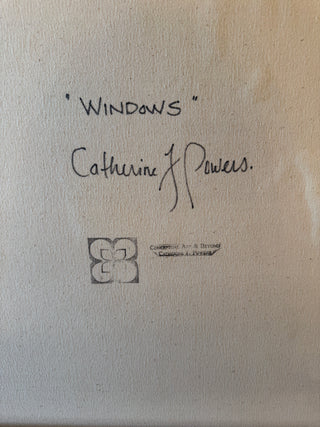 Windows: Original Mixed Media Painting by Catherine F. Powers