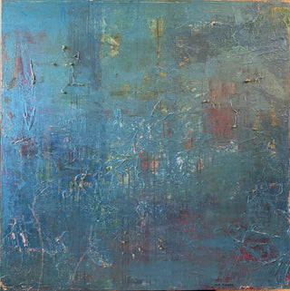 Ocean Topography: Original Mixed Media Large Scale Painting by Catherine F. Powers