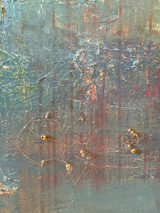 Ocean Topography: Original Mixed Media Large Scale Painting by Catherine F. Powers