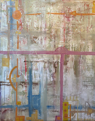 Barometer Of Your Soul: Large Scale Original Mixed Media Painting by Catherine F. Powers
