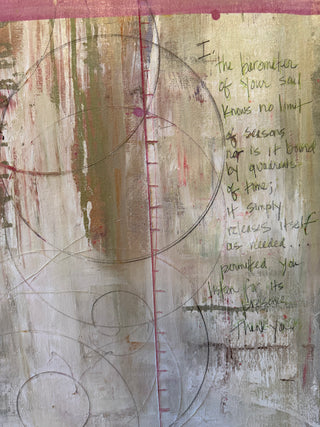 Barometer Of Your Soul: Large Scale Original Mixed Media Painting by Catherine F. Powers