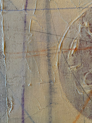 Remote Connections II: Original Mixed Media Large Scale Painting by Catherine F. Powers