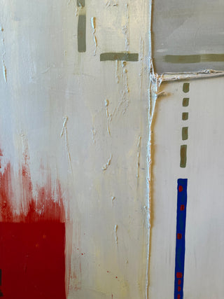 Primary Diversions I: Large Scale Original Mixed Media Painting by Catherine F. Powers