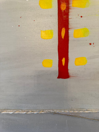 Primary Diversions I: Large Scale Original Mixed Media Painting by Catherine F. Powers