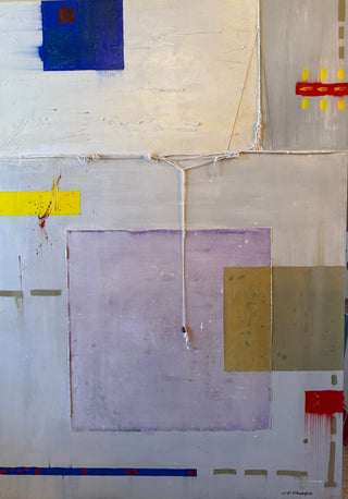 Primary Diversions II: Large Scale Original Mixed Media Painting by Catherine F. Powers