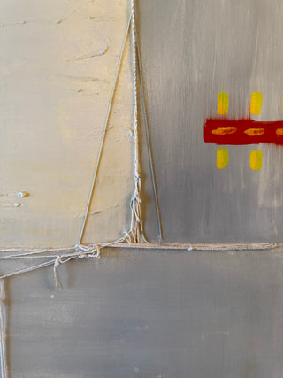 Primary Diversions II: Large Scale Original Mixed Media Painting by Catherine F. Powers